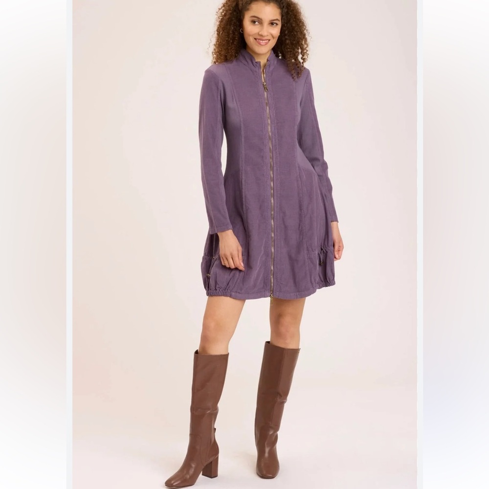 XCVI purple corduroy Winifred jacket dress long sleeve M